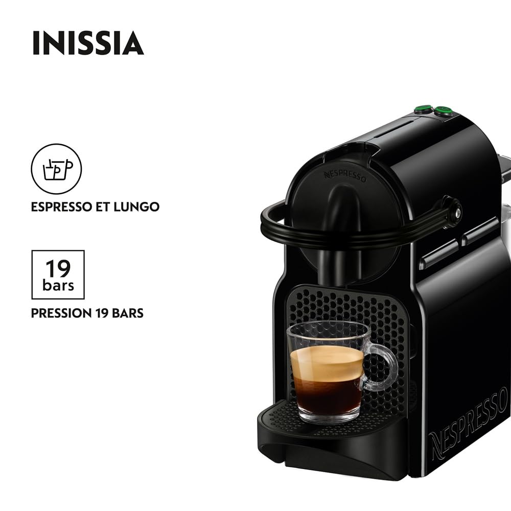 Inissia, Machine à Café Automatique, Machine à Capsules pour une Seule Tasse - NovaCaffe Edition