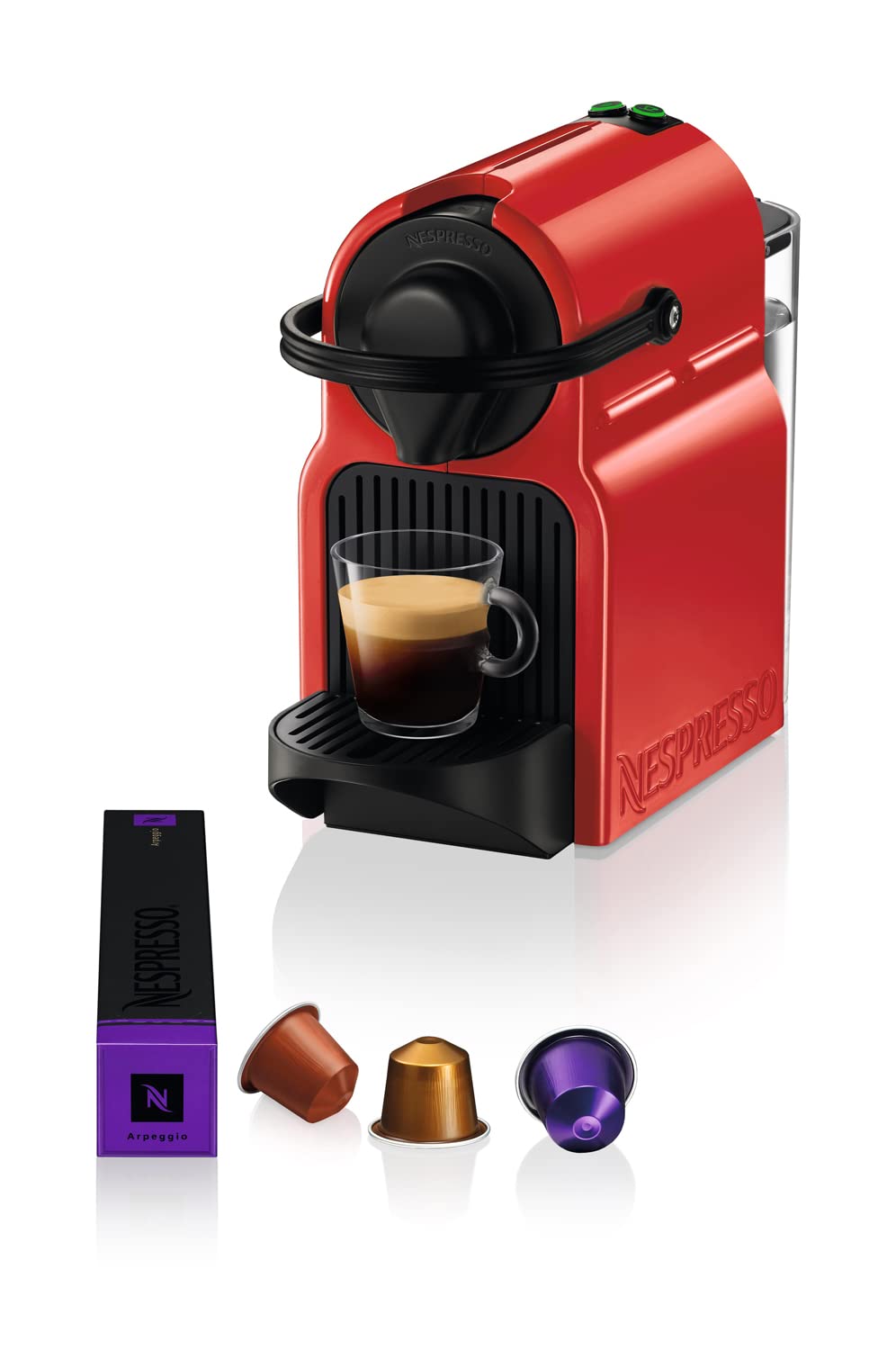Inissia : Capacité du réservoir d'eau 0,7 L, couleur rouge rubis - NovaCaffe Edition