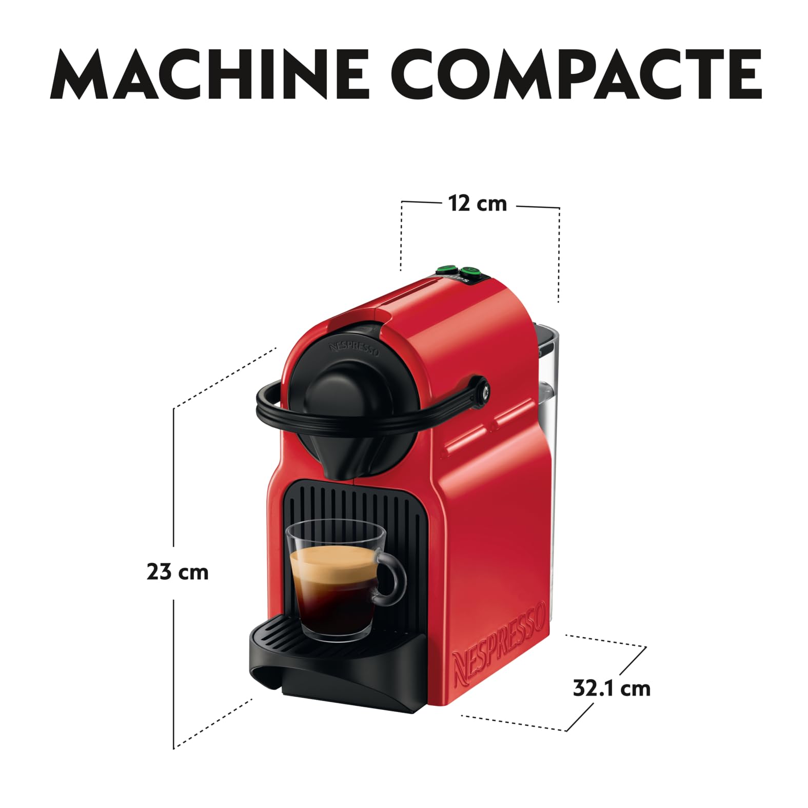 Machine à café Inissia rouge, Cafetiere Espresso , taglia unica - NovaCaffe Edition