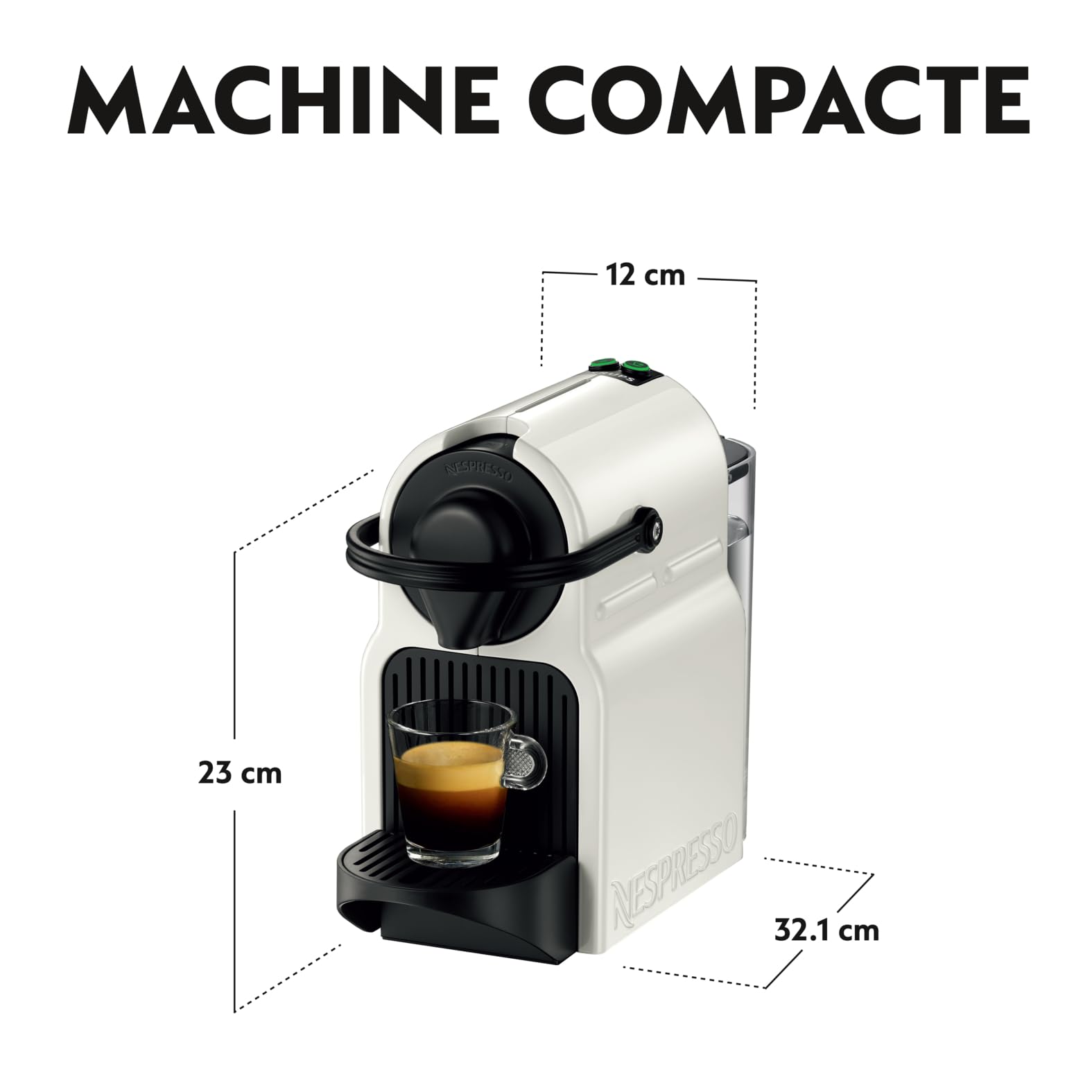 Machine à Café Inissia Blanche Cafetière Espresso - NovaCaffe Edition